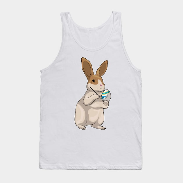 Bunny Easter Painter Easter egg Tank Top by Markus Schnabel